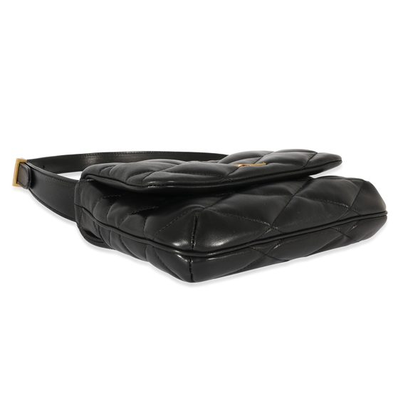 Saint Laurent Black Leather Le 57 Flap Bag - Picture 6 of 7